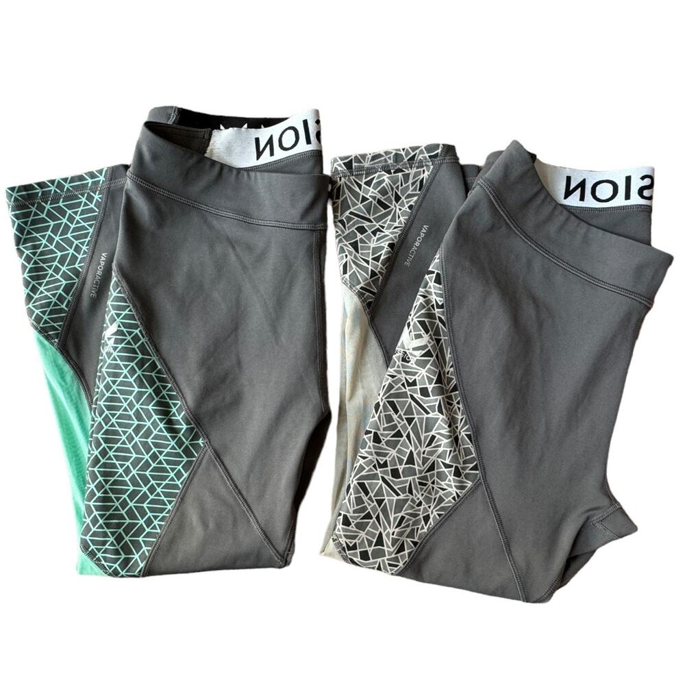 MISSION Women's Vaporactive Radiate Cropped Yoga Leggings bundle of 2 large - Picture 3 of 11